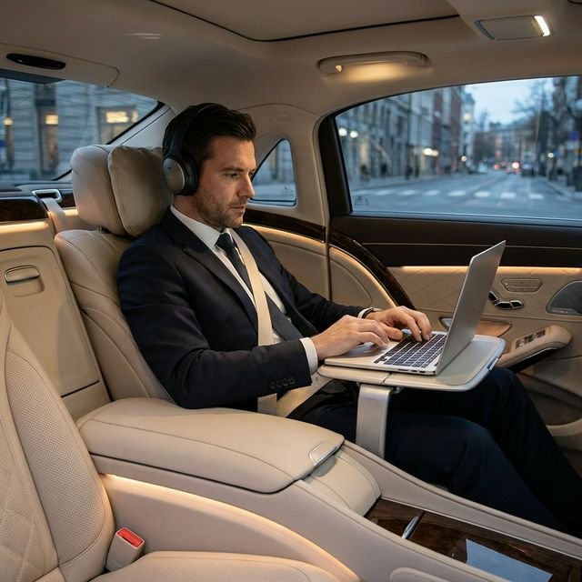 Executive business transfer in Rome — Mercedes chauffeur service